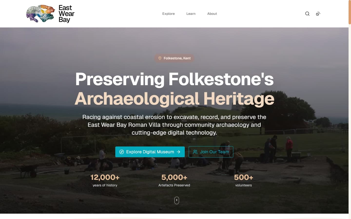 East Wear Bay website screenshot