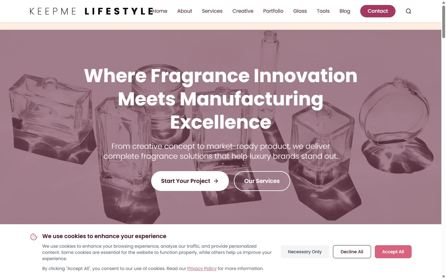 KeepMe website screenshot